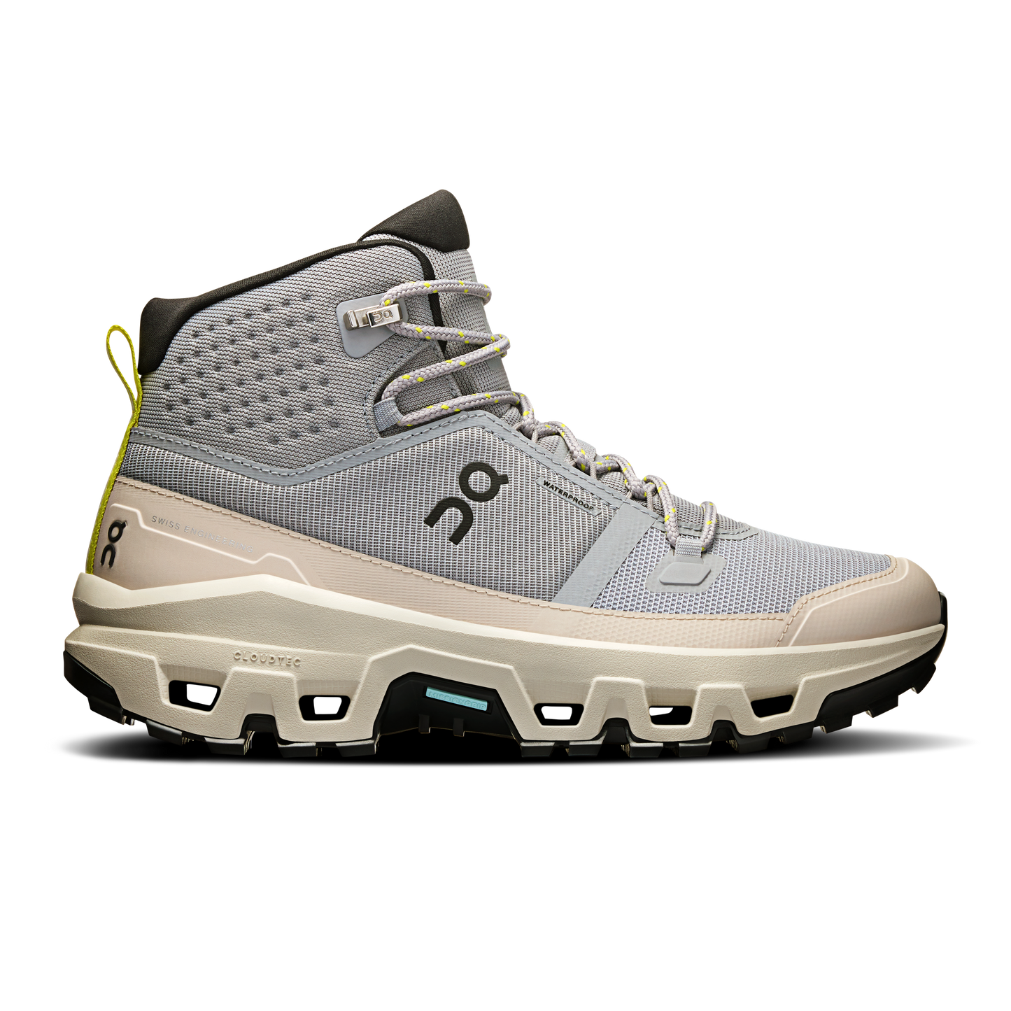 ON Cloudrock Mid WP - Alloy | Ice